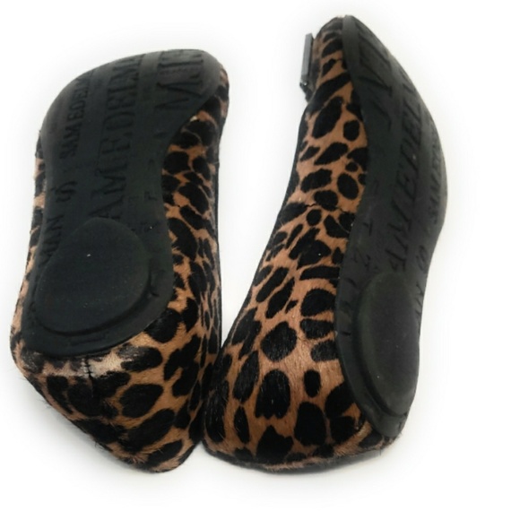 Sam Eldelman Caper jewel Leopard fur print loafers - Picture 6 of 8